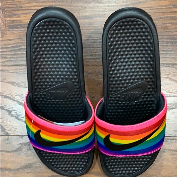 NIKE BENASSI JDI BETRUE Black/Black-Multi-… - Picture 10 of 16